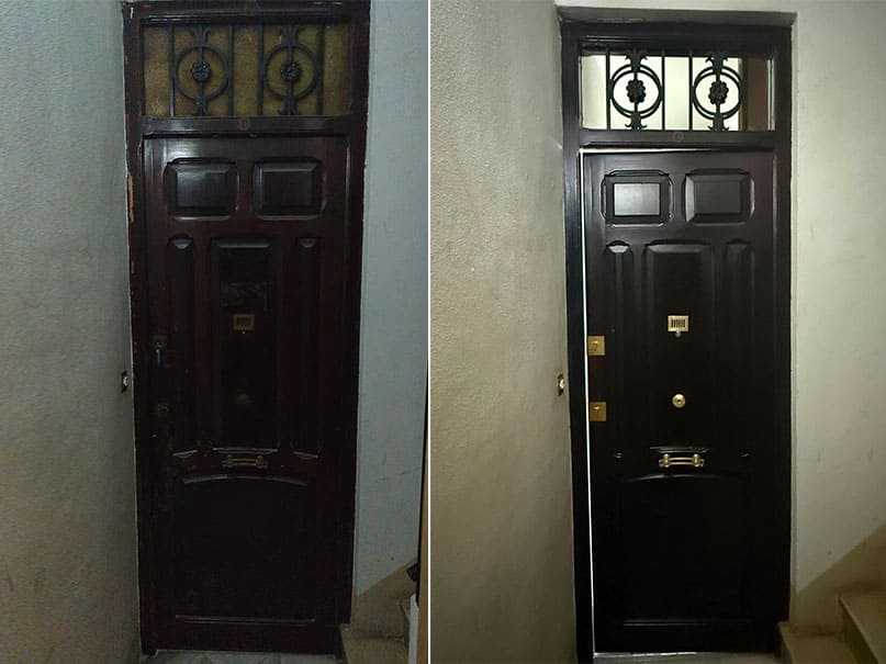 De unas puertas antiguas a una entrada renovada